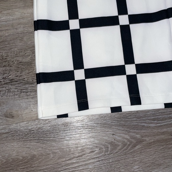 RMLL white and black striped checkered dress size 12 NWT - Picture 10 of 10